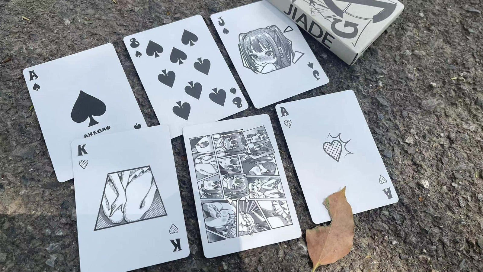 AHEGAO v2 V3 ACGN Comic Playing Cards – Decksrock