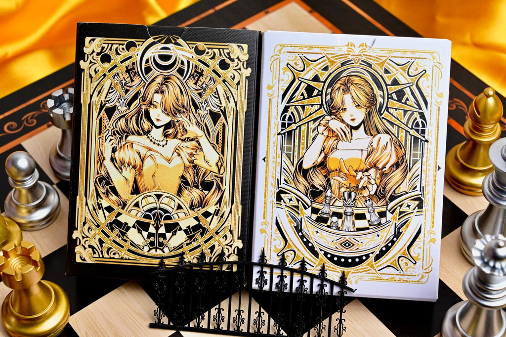 CHESS White and Black Standard two-deck set