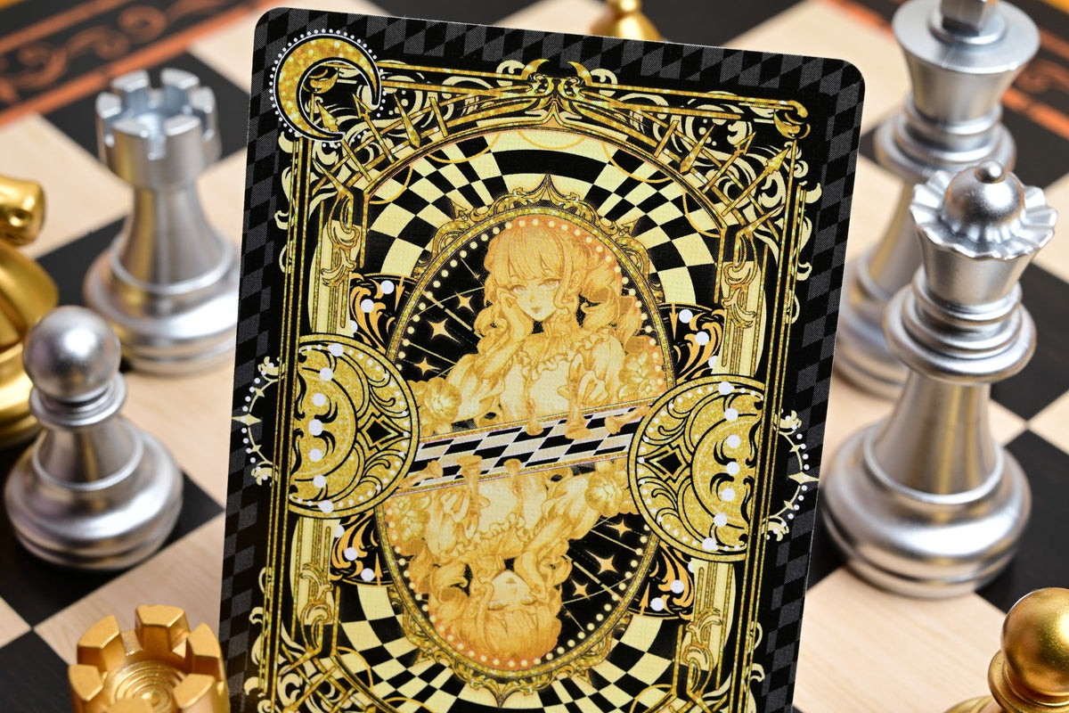 CHESS mirrored chessboard card back