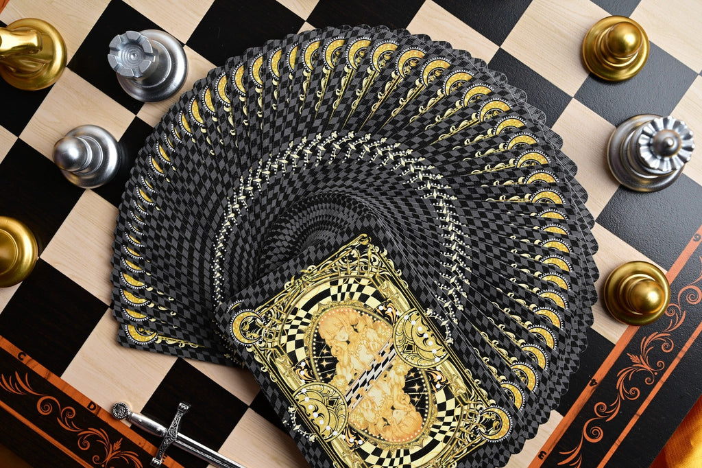 CHESS Black edition card fan