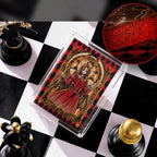 CHESS Crystal Collector Edition deck in acrylic case with red gilded edges
