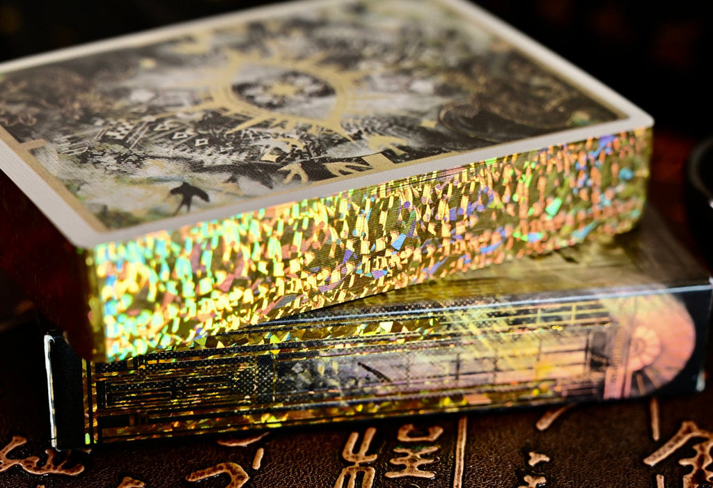 Rebirth Lullaby gilded card edges and laser finish