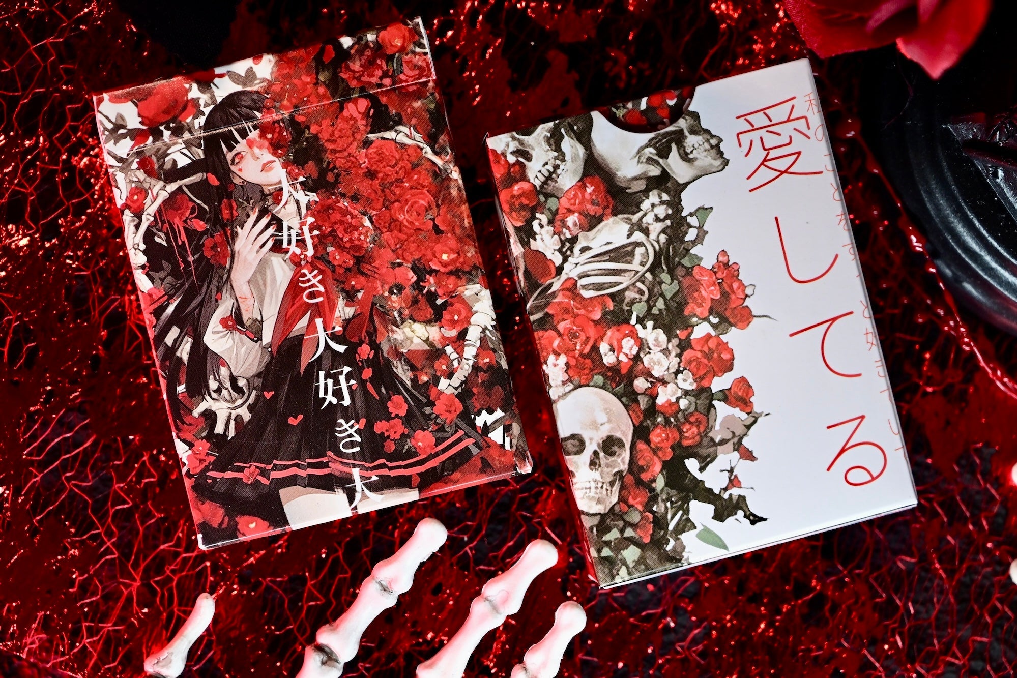 Flower deck tuck box and card back
