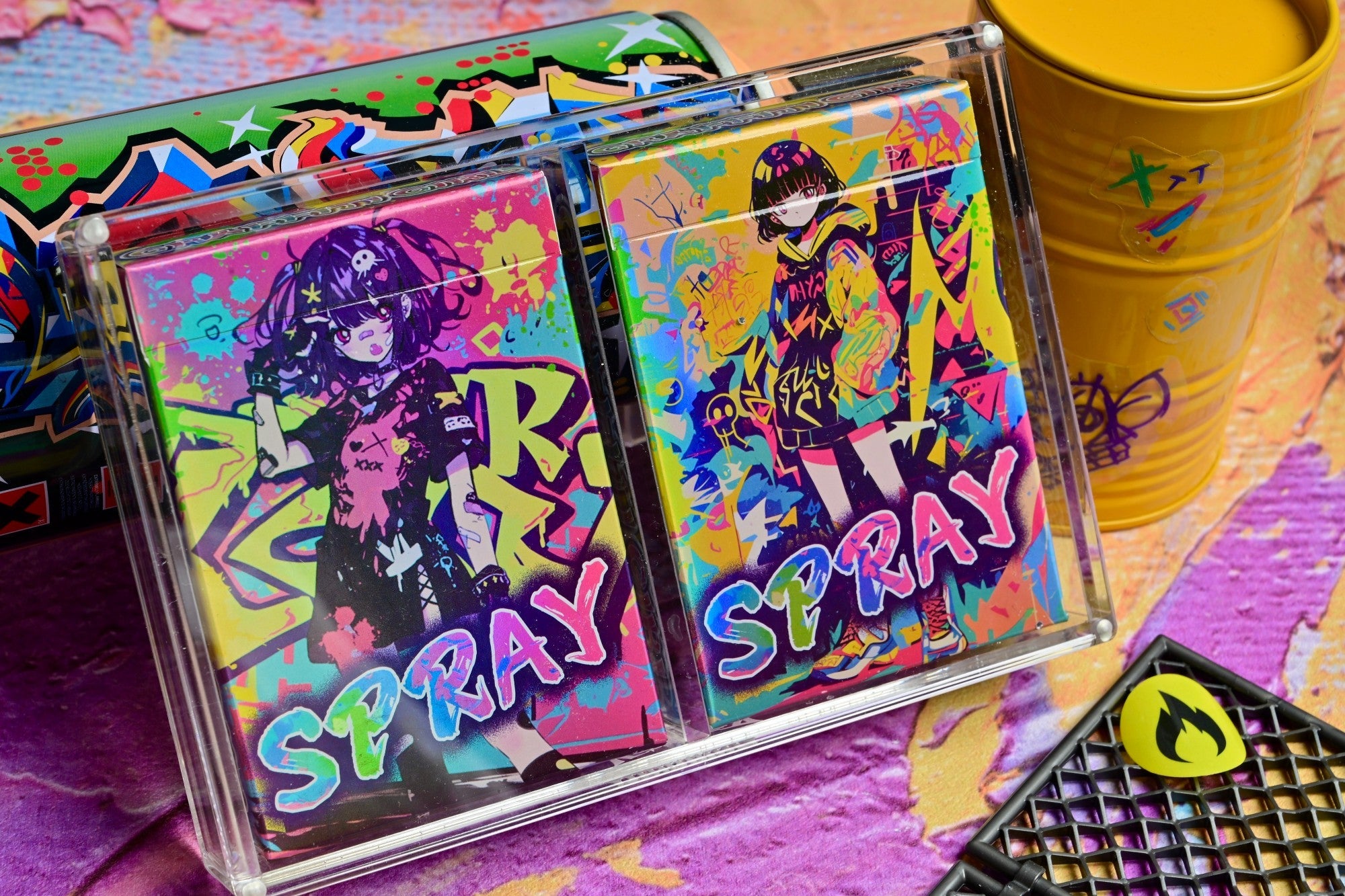 Shinjuku Spray Girls numbered acrylic gilded collector set Main image