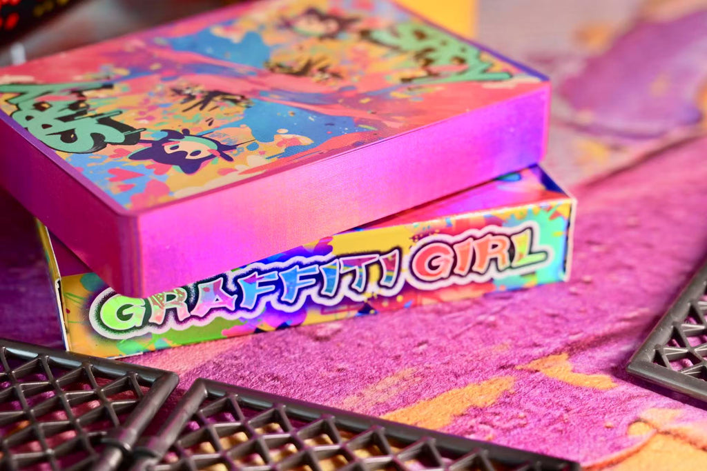 Shinjuku Spray Girls graffiti tuck box design