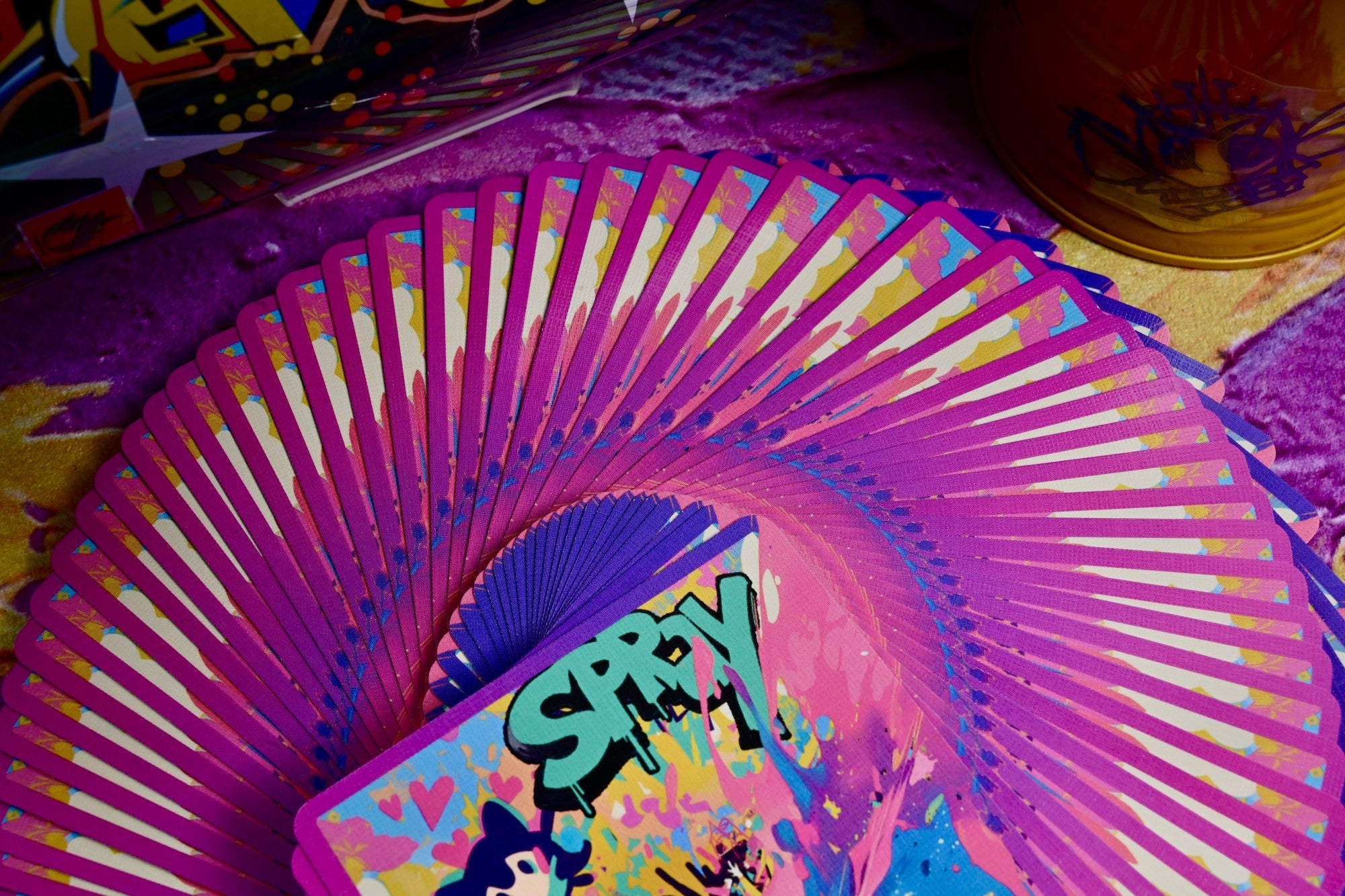 Shinjuku Spray Girls colorful card fan