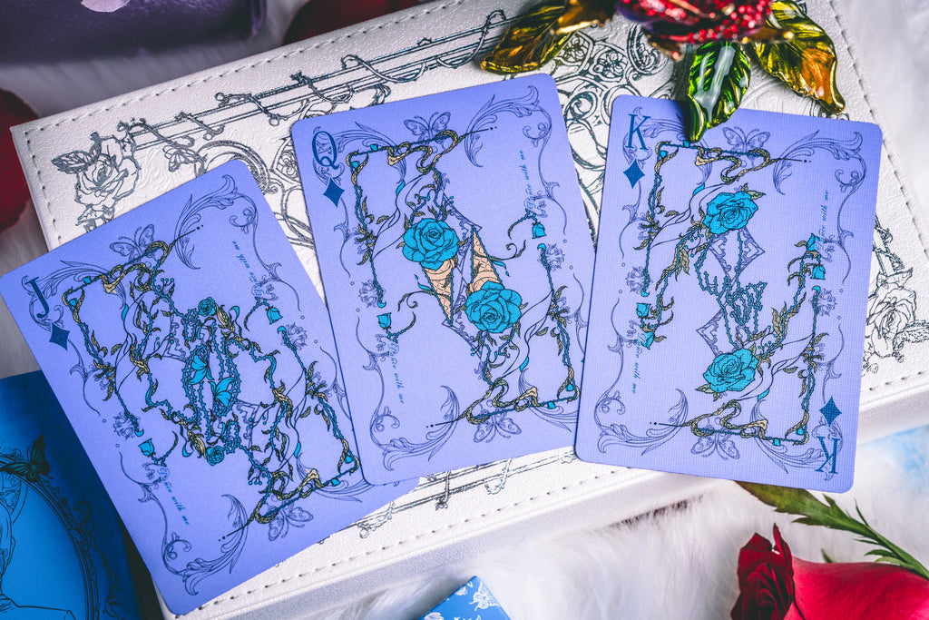 Story of Rose blue deck custom court cards