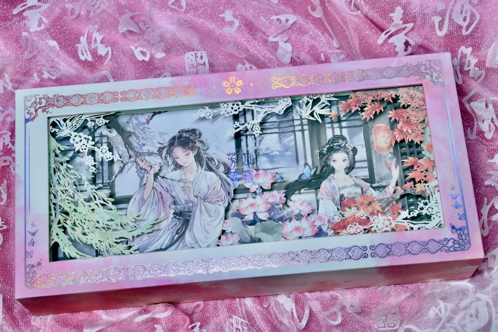 Paper Sculpture Collector's Box Set for The Splendor of the Four Seasons playing cards