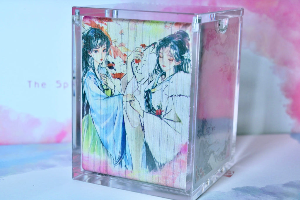 The Splendor of the Four Seasons paper sculpture collector box detail