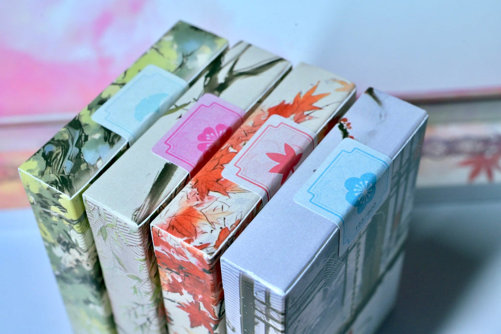 The Splendor of the Four Seasons paper sculpture collector box detail