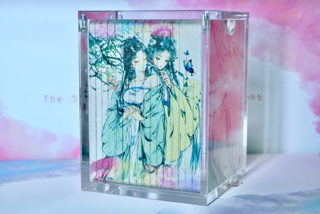 The Splendor of the Four Seasons paper sculpture collector box detail