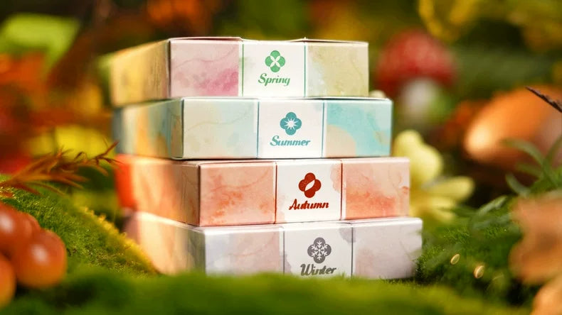 NANA Four Seasons four decks stacked showing all four season designs