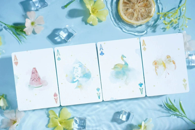 NANA Four Seasons Summer aces with watermelon and birds