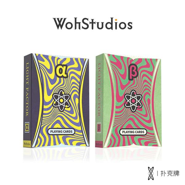 Light Factor α β Playing Cards by WohStudios